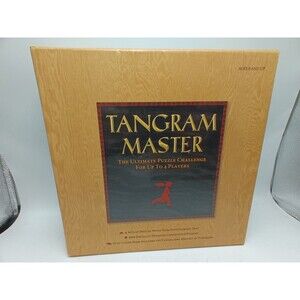 Tangram Master Ultimate Wooden Puzzle Challenge Sterling, New Open